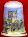 CATEDRAL ANGLICANA DE HEREFORD (INGLATERRA) ROM�NICO S.XII - SU BIBLIOTECA ES FAMOSA POR ALBERGAR EL "MAPA  MUNDI" DE RICARDO HALDINGHAM (S.XIII)