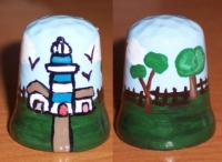 FARO BLANCO Y AZUL