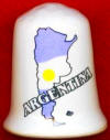 MAPA DE ARGENTINA CON LOS COLORES DE SU BANDERA
