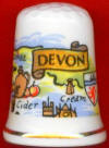 MAPA DE DEVON (INGLATERRA)