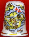 MAPA DE LA ISLA DE WIGHT (INGLATERRA)
