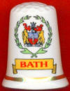 ESCUDO DE BATH - LA CIUDAD DE BATH, ES PATRIMONIO DE LA HUMANIDAD, DESDE 1987