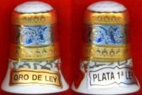 DEDAL DE ORO Y PLATA DE LEY (REGALO DE COVARO, DE GIJN)