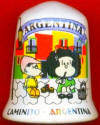 MAFALDA EN LA CALLE CAMINITO DE BUENOS AIRES