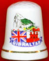 PEN, BANDERA BRITNICA Y ESCUDO DE GIBRALTAR