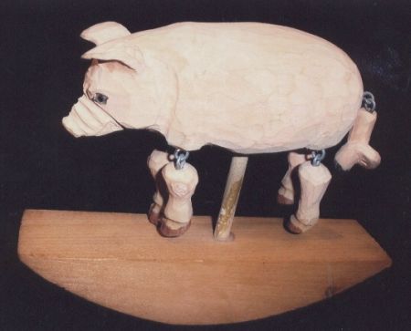 CERDO DE MADERA, COMPRADO EN CARCASONA (FRANCIA)